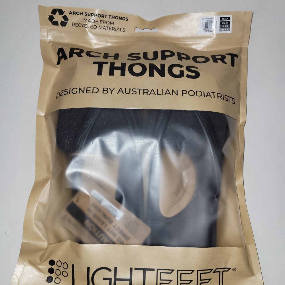 Lightfeet Arch Support Flip Flops New w/ Tags Navy Size EU 46-47 M 13 W 14 - Picture 15 of 15